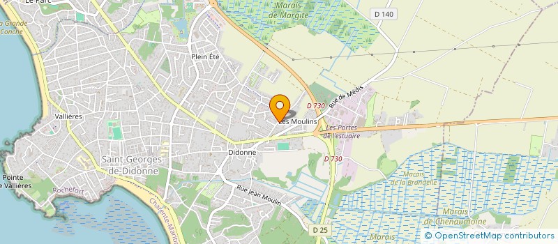 localisation de l'entreprise SCI DU MOULIN  SAINT-GEORGES-DE-DIDONNE