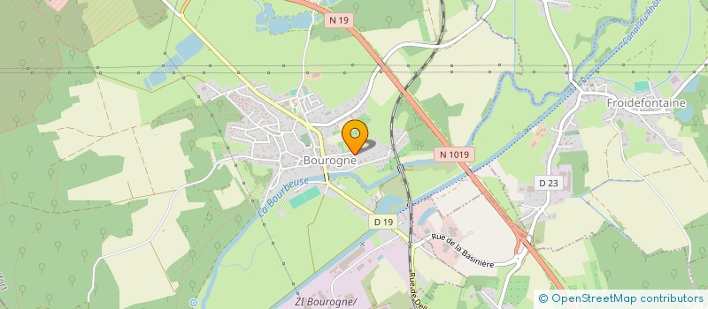 localisation de l'entreprise SCI DU MOULIN  BOUROGNE
