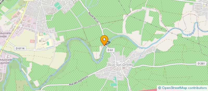 localisation de l'entreprise SCI DU MOULIN  LUC-SUR-ORBIEU