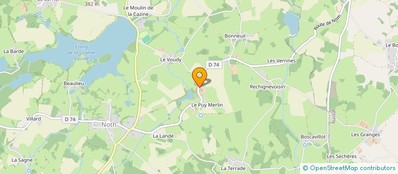 localisation de l'entreprise SCI DU MOULIN à SAINT-AGNANT-DE-VERSILLAT