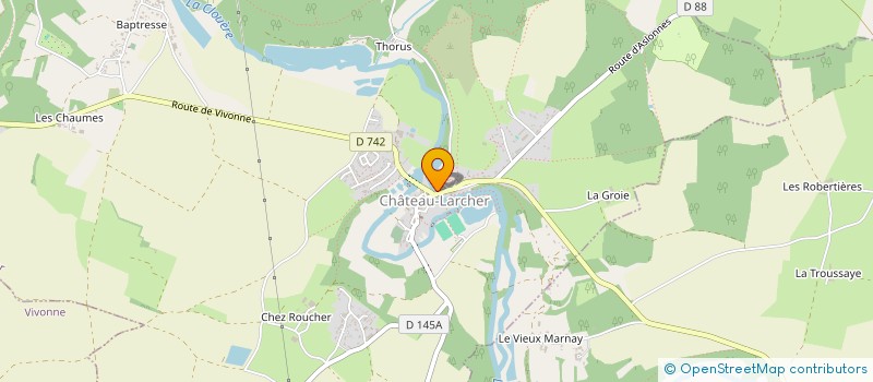 localisation de l'entreprise SCI DU MOULIN  CHATEAU-LARCHER