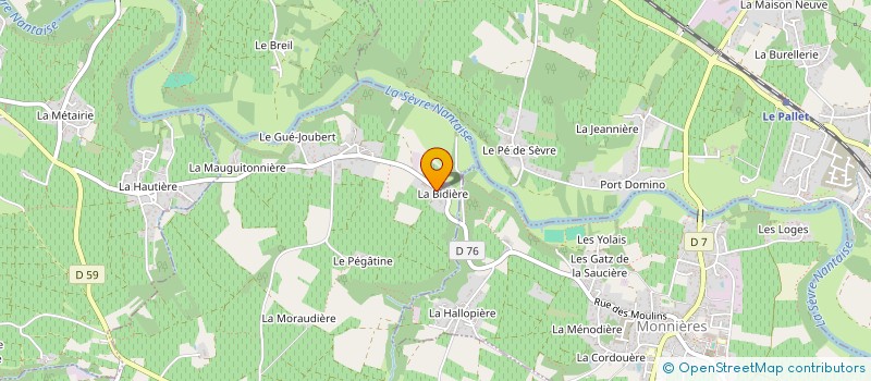 localisation de l'entreprise SCI DU MOULIN  MONNIERES