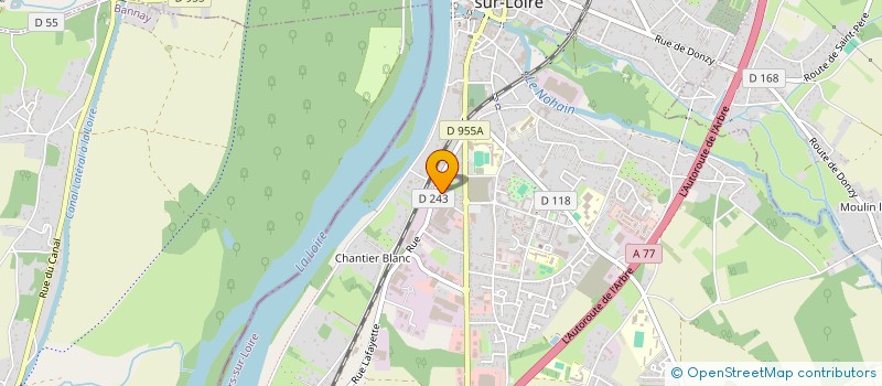localisation de l'entreprise SCI DU MOULIN à COSNE COURS SUR LOIRE