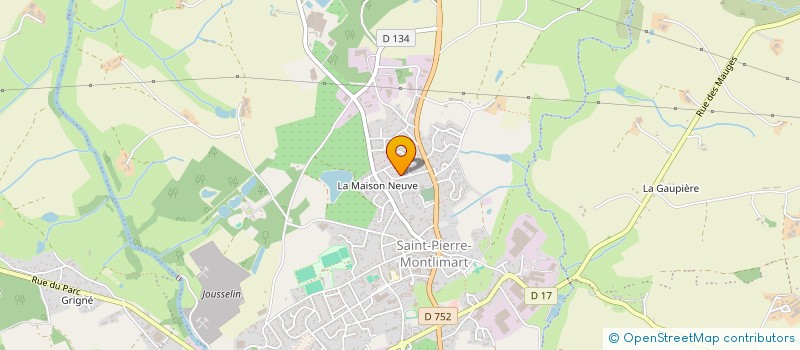 localisation de l'entreprise SCI DU MOULIN à MONTREVAULT-SUR-EVRE