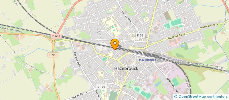 localisation de l'entreprise SCI DU MOULIN  HAZEBROUCK