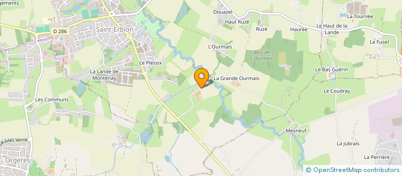 localisation de l'entreprise SCI DU MOULIN  SAINT-ERBLON