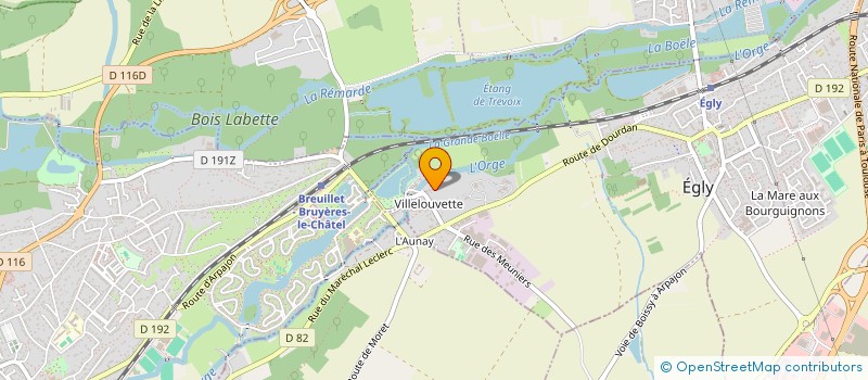 localisation de l'entreprise SCI DU MOULIN  EGLY