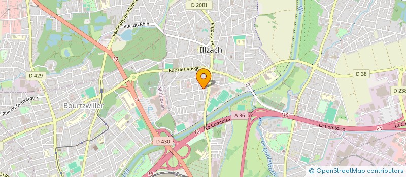 localisation de l'entreprise SCI DU MOULIN  ILLZACH