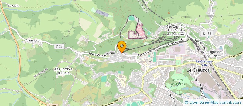 localisation de l'entreprise SCI DU MOULIN à LE CREUSOT