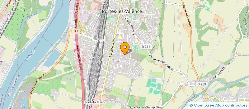 localisation de l'entreprise SCI DU MOULIN  PORTES-LES-VALENCE