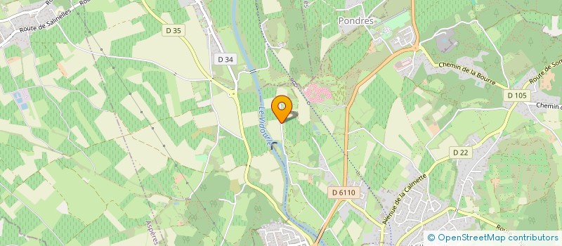 localisation de l'entreprise SCI DU MOULIN  VILLEVIEILLE