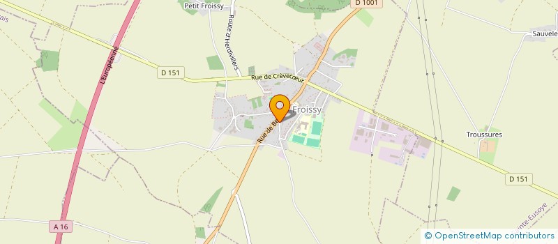 localisation de l'entreprise SCI DU MOULIN  FROISSY