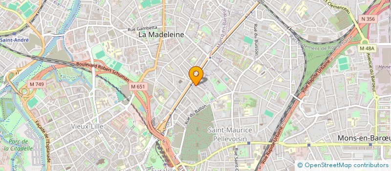 localisation de l'entreprise SCI DU MOULIN à LA MADELEINE