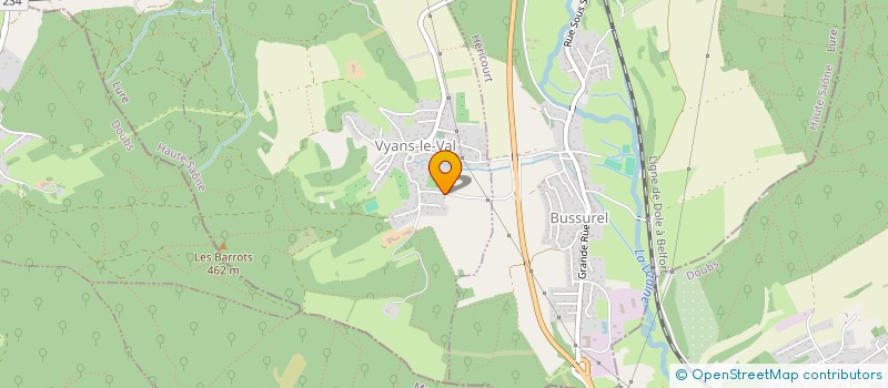 localisation de l'entreprise SCI DU MOULIN  VYANS-LE-VAL