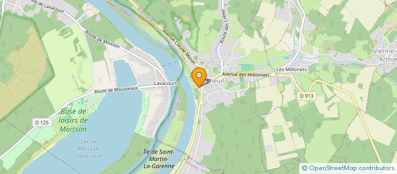 localisation de l'entreprise SCI DU MOULIN  VETHEUIL