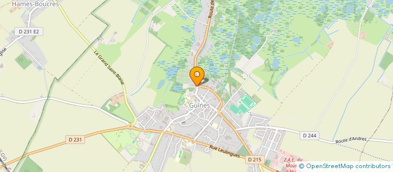 localisation de l'entreprise SCI DU MOULIN  GUINES