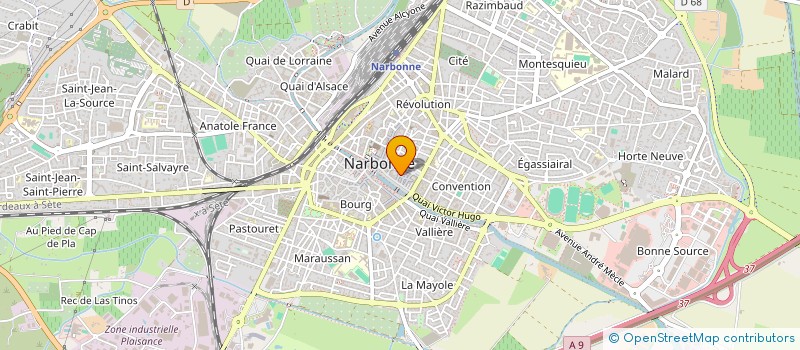 localisation de l'entreprise SCI DU MOULIN à NARBONNE