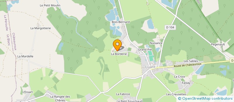 localisation de l'entreprise SCI DU MOULIN à LUANT