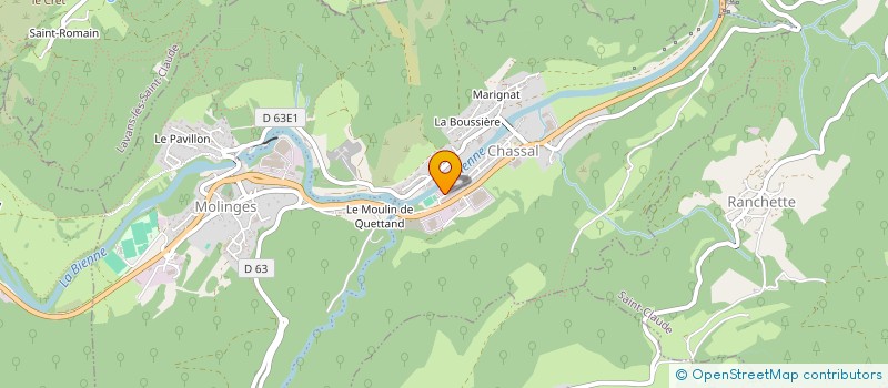 localisation de l'entreprise SCI DU MOULIN  CHASSAL-MOLINGES