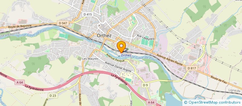 localisation de l'entreprise SCI DU MOULIN  ORTHEZ