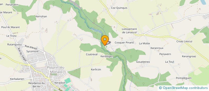 localisation de l'entreprise SCI DU MOULIN  PLOUGONVEN
