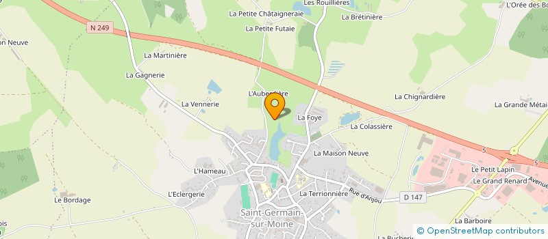 localisation de l'entreprise SCI DU MOULIN à SEVREMOINE