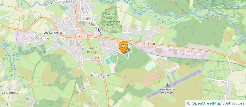 localisation de l'entreprise SCI DU MOULIN  LESSAY