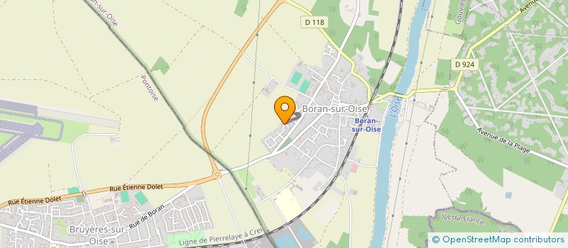 localisation de l'entreprise SCI DU MOULIN  BORAN-SUR-OISE