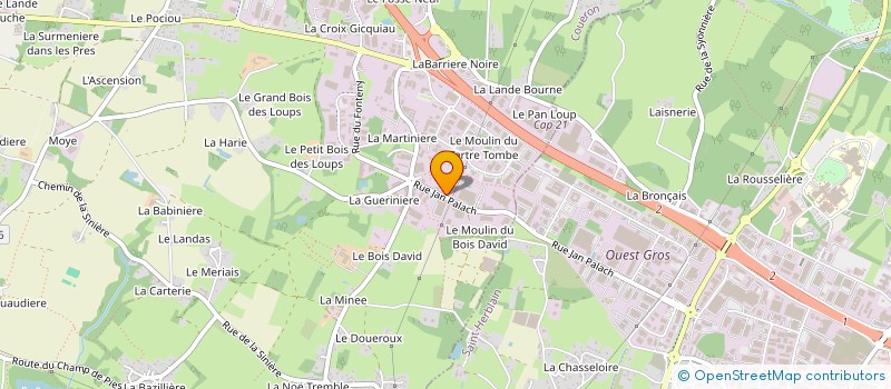 localisation de l'entreprise SCI DU MOULIN à COUERON