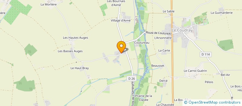 localisation de l'entreprise SCI DU MOULIN  LIGRE