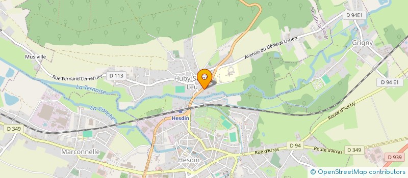 localisation de l'entreprise SCI DU MOULIN  HUBY-SAINT-LEU