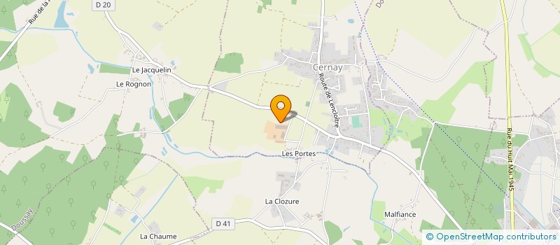 localisation de l'entreprise SCI DU MOULIN  CERNAY