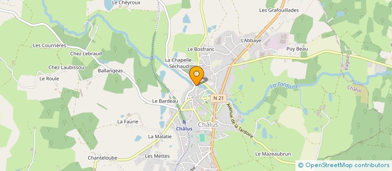 localisation de l'entreprise SCI DU MOULIN à CHALUS