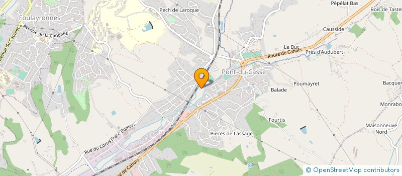 localisation de l'entreprise SCI DU MOULIN  PONT-DU-CASSE