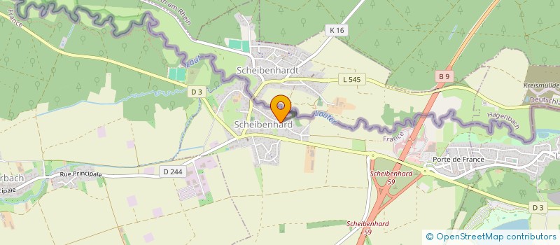 localisation de l'entreprise SCI DU MOULIN  SCHEIBENHARD