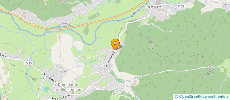 localisation de l'entreprise SCI DU MOULIN  DOMMARTIN-LES-REMIREMONT