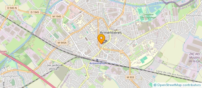 localisation de l'entreprise SCI DU MOULIN  ARMENTIERES