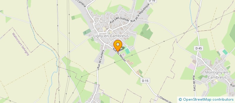 localisation de l'entreprise SCI DU MOULIN  LIGNY-EN-CAMBRESIS