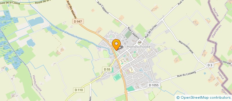 localisation de l'entreprise SCI DU MOULIN  HONDSCHOOTE