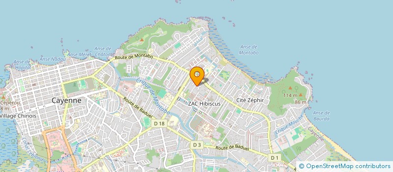 localisation de l'entreprise SCI DU MOULIN A POUDRE  CAYENNE