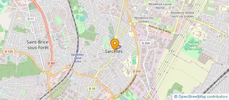 localisation de l'entreprise SCI DU MOULIN A VENT à SARCELLES