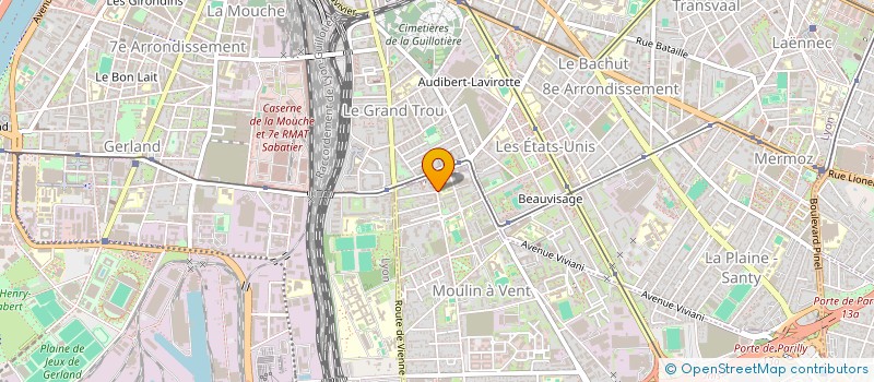 localisation de l'entreprise SCI DU MOULIN A VENT  VENISSIEUX