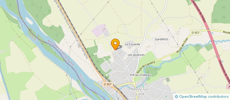 localisation de l'entreprise SCI DU MOULIN A VENT à NEUVY-SUR-LOIRE