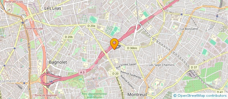 localisation de l'entreprise SCI DU MOULIN A VENT à MONTREUIL
