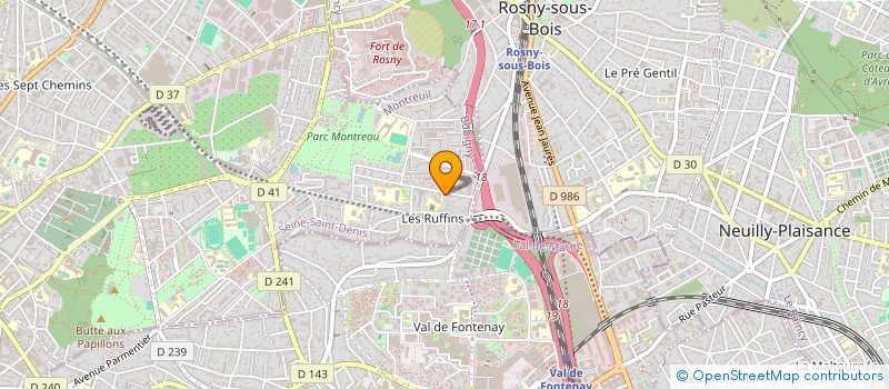 localisation de l'entreprise SCI DU MOULIN A VENT à MONTREUIL