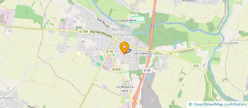 localisation de l'entreprise SCI DU MOULIN A VENT  MANSLE-LES-FONTAINES