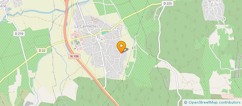 localisation de l'entreprise SCI DU MOULIN A VENT  LA CALMETTE