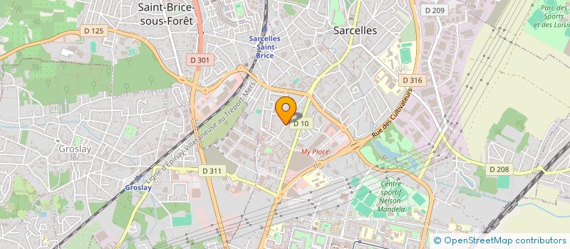 localisation de l'entreprise SCI DU MOULIN A VENT à SARCELLES