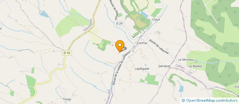 localisation de l'entreprise SCI DU MOULIN A VENT DE LAPLEGADE  CAZES-MONDENARD