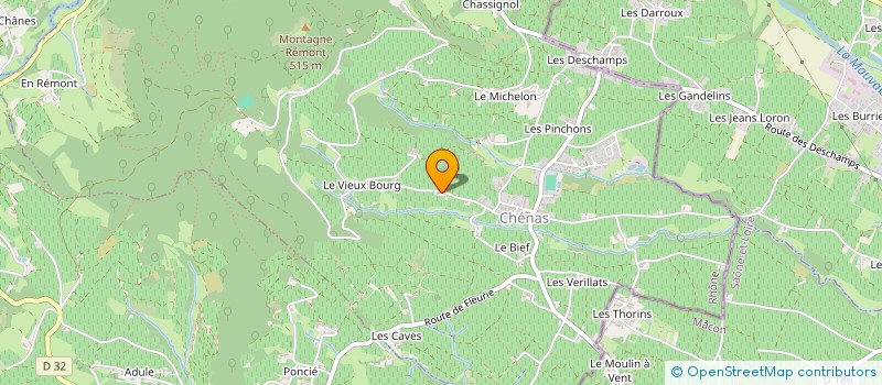 localisation de l'entreprise SCI DU MOULIN A VENT ET DU VIEUX DOMAINE à CHENAS